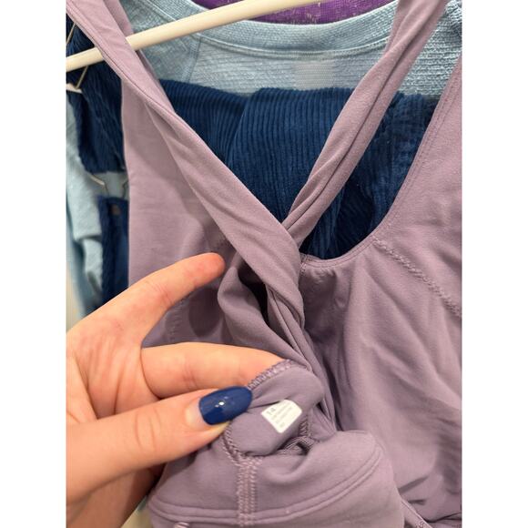 Lululemon Align Keyhole Halter Tank Top Purple Ash 14 - Picture 2 of 5